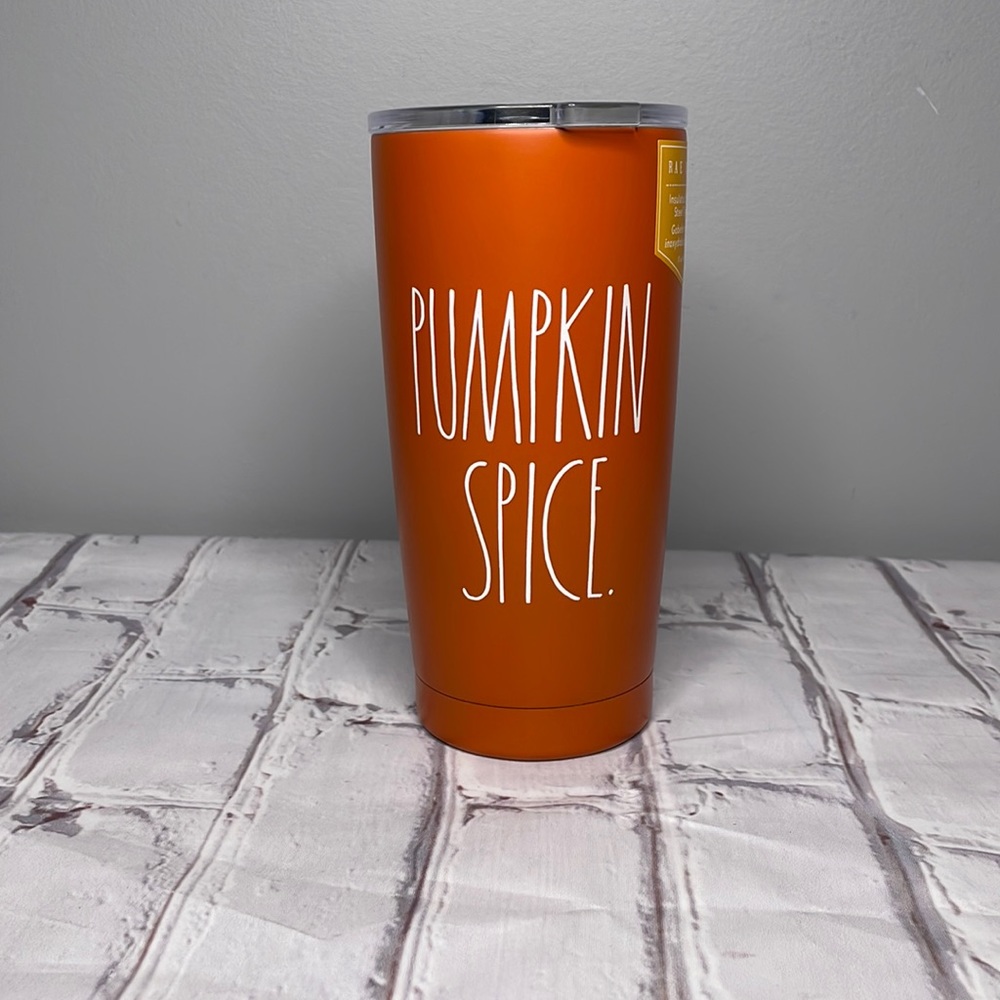 Rae Dunn PUMPKIN SPICE Insulated Stainless Steel Tumbler